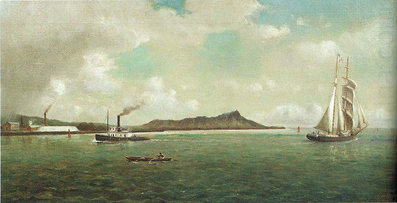 William Alexander Coulter Entrance to Honolulu Harbor, china oil painting image